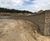 Timber crib and gabion basket retaining walls for quarry 1