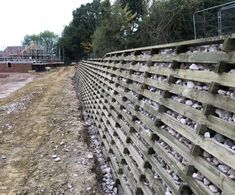 Permacrib timber retaining wall for housing development