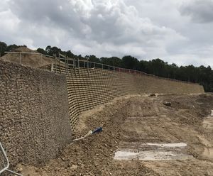 Retaining walls for Sirius  - Woodside Quarry, Leeds