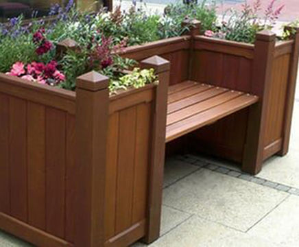 Modular planter seat and barrier systems