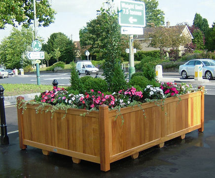 Bespoke wooden planters