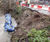 Stabilisation and remediation of collapsed riverbank 1