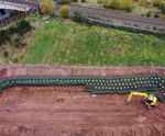 Slope stabilisation, Birmingham Health Innovation Campus