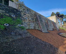 Percussion Driven Earth Anchors aid repairs to walls