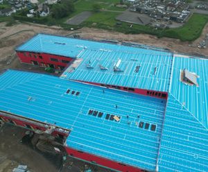 Air and vapour control layer for new Passivhaus-standard school, Highlands
