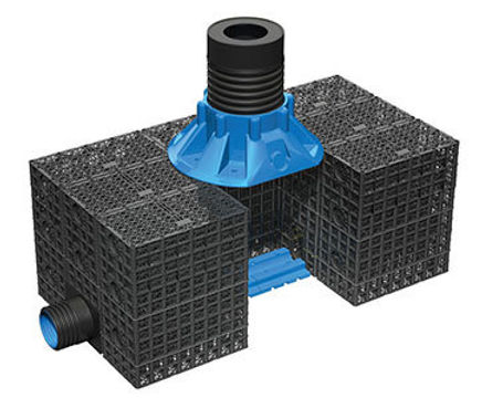 Polystorm Access shaft for geocellular systems