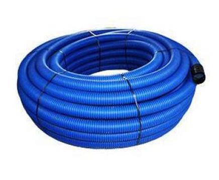 Blue Ridgicoil ducting to protect water pipes