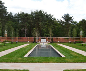 Sandstone paving and copings - Muslim Burial Ground