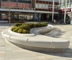 Bespoke curved granite benches revitalise town centre