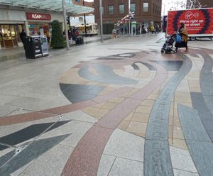 Unique natural stone hardscape revitalises high street