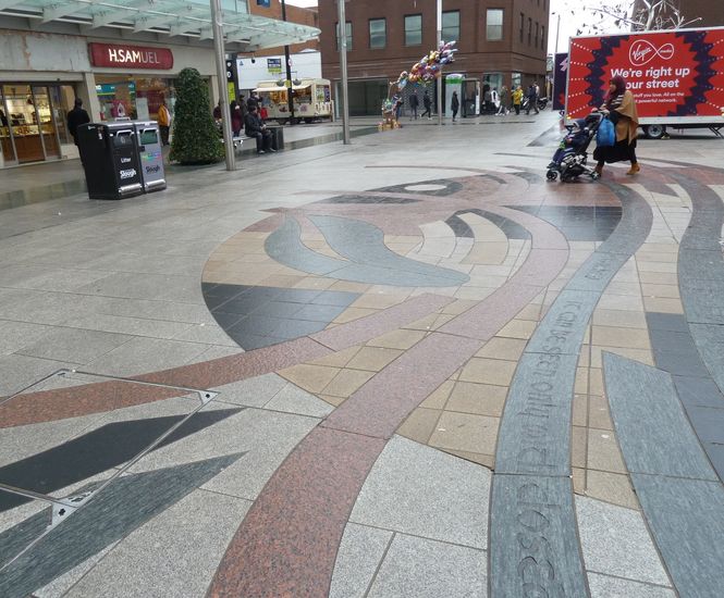 Unique natural stone hardscape revitalises high street