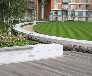 Bespoke grey granite seating
