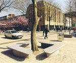 Bespoke silver grey granite benches