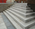 Bespoke natural stone steps for public realm