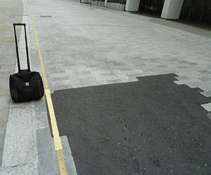 Natural stone matching for pavement reinstatement works