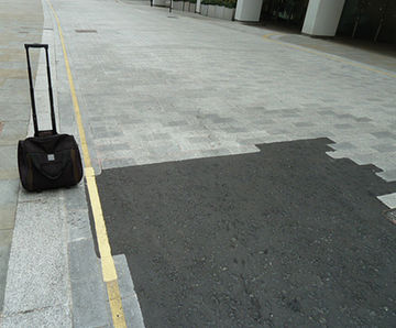 Natural stone matching for pavement reinstatement works