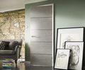 Portfolio Contemporary Light Grey 4 Line Horizontal door