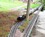 Enviromat installed around garden model railway - on this page