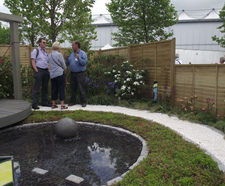 Enviromat ground cover for award-winning show garden
