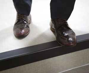 Quantum's Q-Range DUO rake back stair nosings