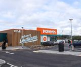 Bespoke open-front cycle shelter for new Popeyes restaurant in Nottingham - on this page