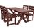 Birchcliffe Garden Table and Chairs - recycled plastic outdoor dining set 4