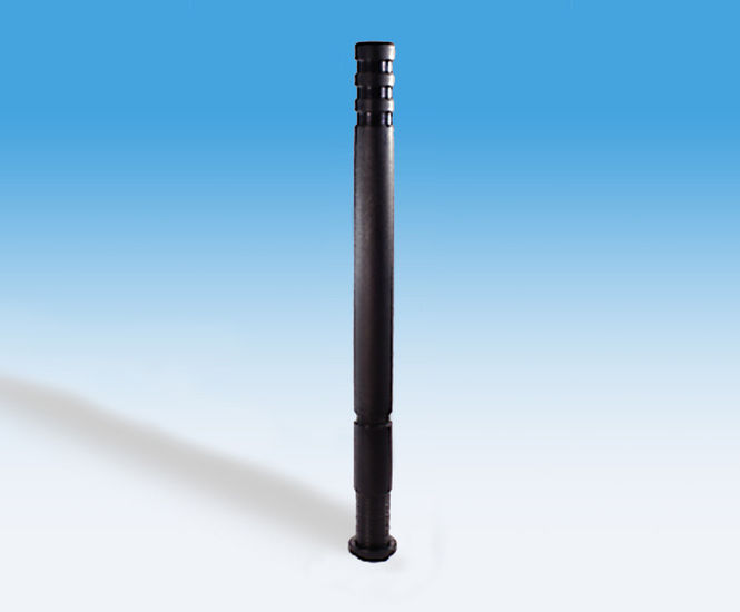 EB300 - slimline MDPE bollard with galvanised steel core