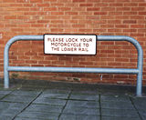 Motorcycle security barrier - on this page