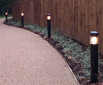 Illuminated bollards provide optimum light for campus footpaths