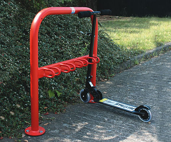 Kids scooter rack, single sided