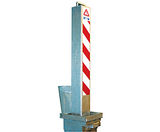 Square RetractaPost-GL 900 - galvanised retractable post - on this page