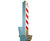 Square RetractaPost-GL 900 - galvanised retractable post 0