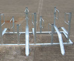 Type A - double-sided floor-mounted cycle rack