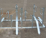Type A - double-sided floor-mounted cycle rack - on this page