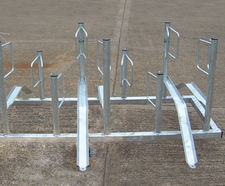 Type A - double-sided floor-mounted cycle rack