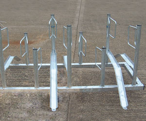Type A - double-sided floor-mounted cycle rack