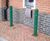 GFC4000 - steel bollard, cast iron cap & rings, 114 dia 4