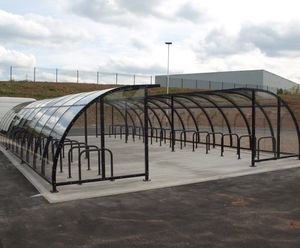 Cycle storage for BMW at Hams Hall