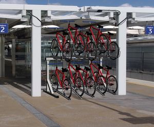 Double Stack - 2-tier cycle rack for 4-10 bikes
