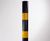 Black & Yellow - high-visibility mild steel bollards 1