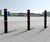 GFC4500 (Hardwick)- steel bollard, cast iron cap & rings, 114 dia 0