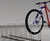 Type G Hi-Lo Cycle Rack - galvanized steel bike rack for outdoor storage 2