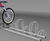 Type G Hi-Lo Cycle Rack - galvanized steel bike rack for outdoor storage 3