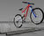 Type G Hi-Lo Cycle Rack - galvanized steel bike rack for outdoor storage 1