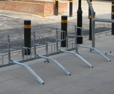 Type B - floor-mounted cycle rack