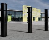 GFC6000 - steel bollard, cast iron cap & rings, 165 dia - on this page