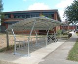 Cambridge - classic cycle shelter, 8-10 bikes - on this page