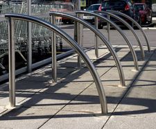 Duston - contemporary steel cycle stand, 2 bikes