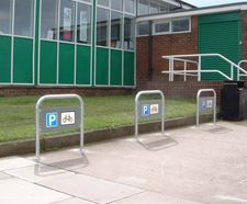 Hillmorton - cycle stand, 2 bikes