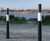 Black & White 1000 - round reflective steel bollard 0